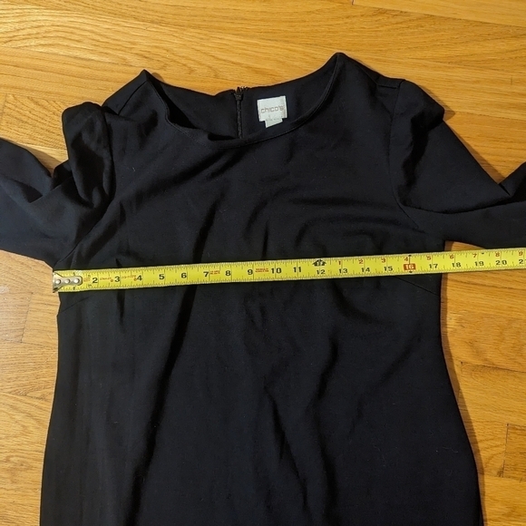 Chico's Black Bell Sleeve Dress - Picture 4 of 6